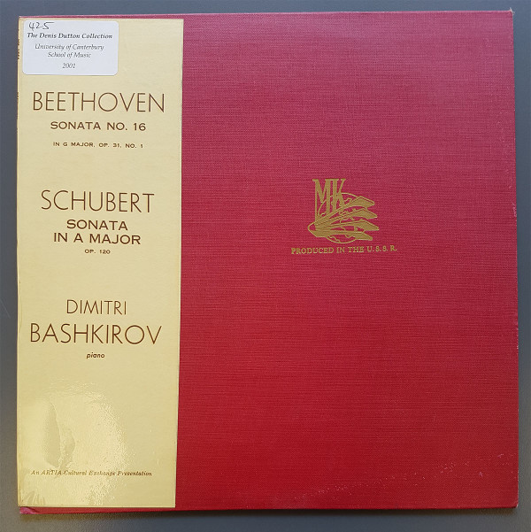 ladda ner album Dmitri Bashkirov, Ludwig van Beethoven, Franz Schubert, Franz Schubert - Sonata No 16 Sonata In A Major