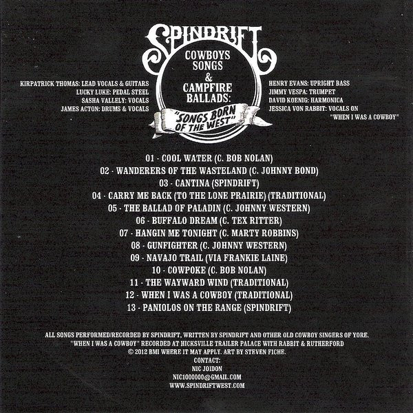 descargar álbum Spindrift - Cowboy Songs Campfire Ballads Songs Born Of The West