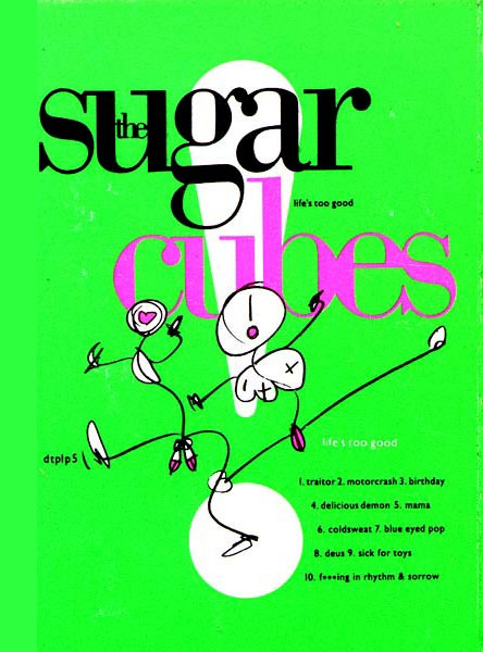 The Sugarcubes – Life's Too Good (2015, Green Fluorescent, Vinyl