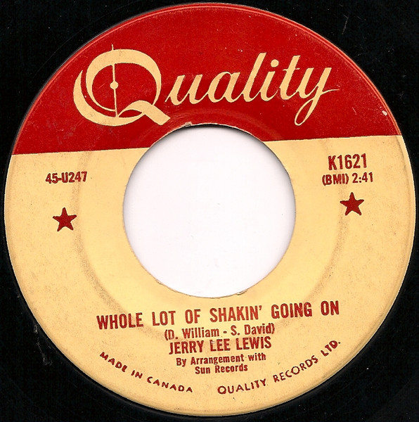 Jerry Lee Lewis – Whole Lot Of Shakin' Going On (1957, Large Center Hole,  Vinyl) - Discogs