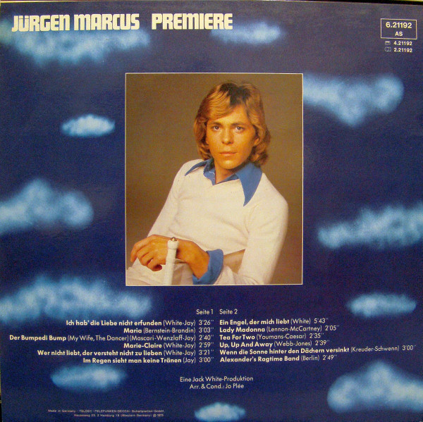 Album herunterladen Jürgen Marcus - Premiere