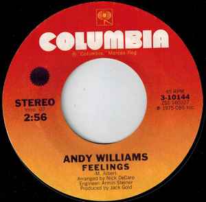 Andy Williams - Feelings album cover