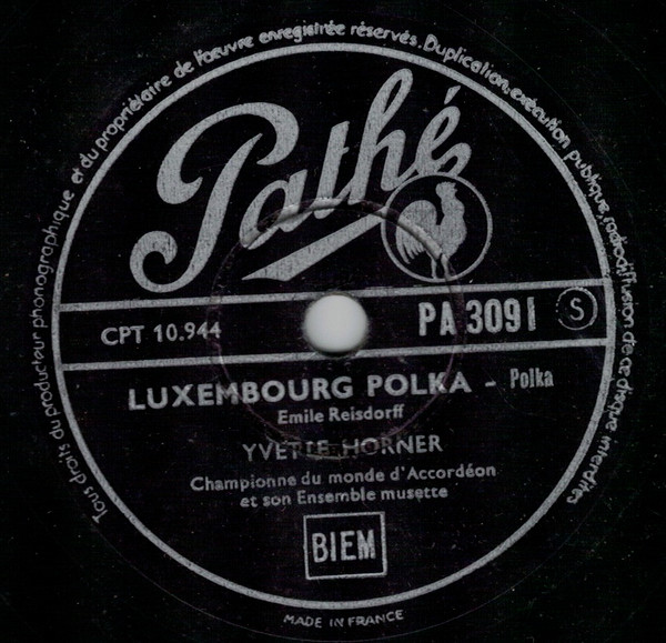 télécharger l'album Yvette Horner - Luxembourg Polka Je T Attendrai