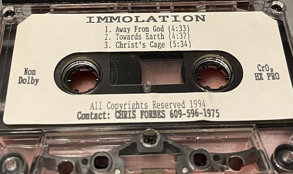 baixar álbum Immolation - 1994 Promotional Demo