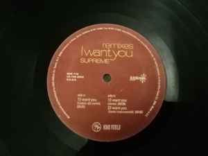 Supreme (4) - I Want You (Remixes) album cover