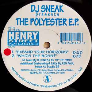 DJ Sneak - The Polyester E.P. album cover