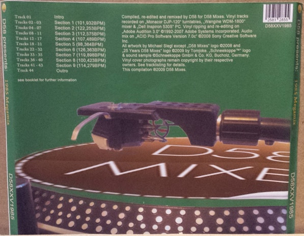 descargar álbum Various - D58 Presents 1985 Megamix Best Of 25 Years D58 Mixes