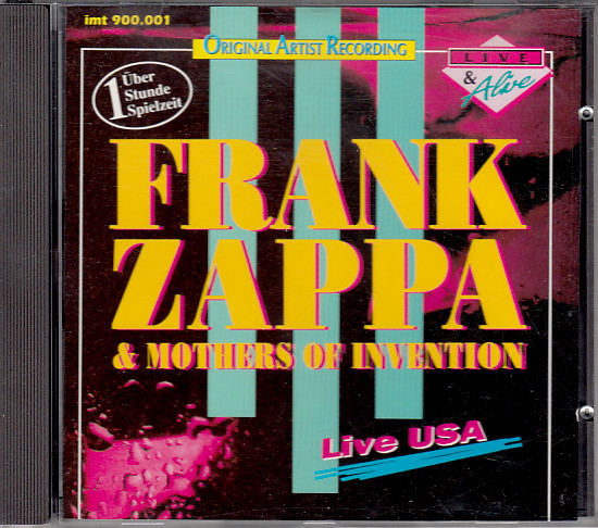 Frank Zappa & Mothers Of Invention – Live USA (1990, CD) - Discogs