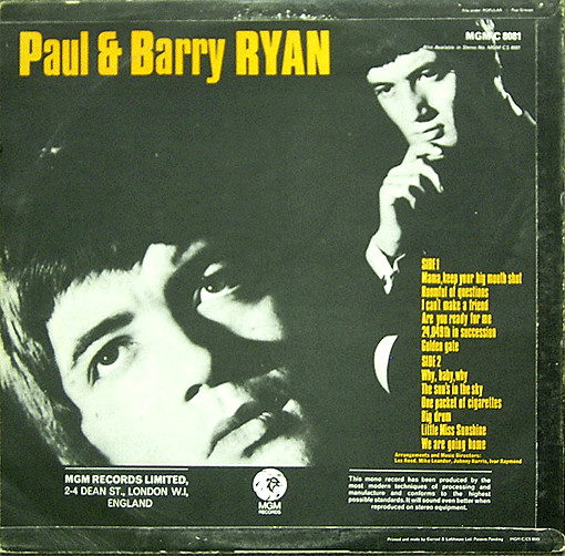 Album herunterladen Paul & Barry Ryan - Paul Barry Ryan