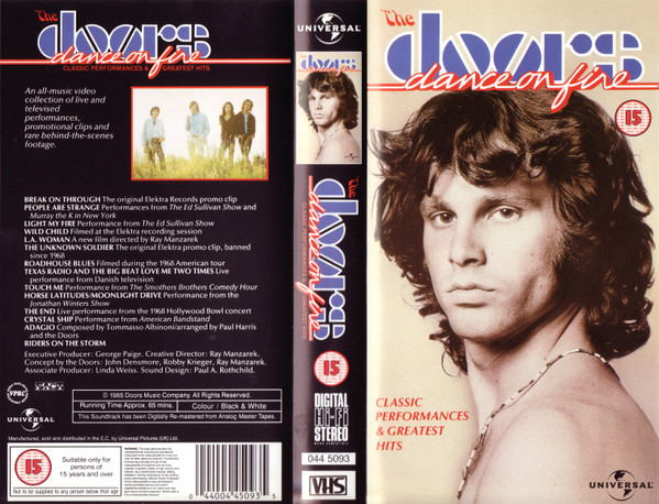 The Doors – Dance On Fire (VHS) - Discogs