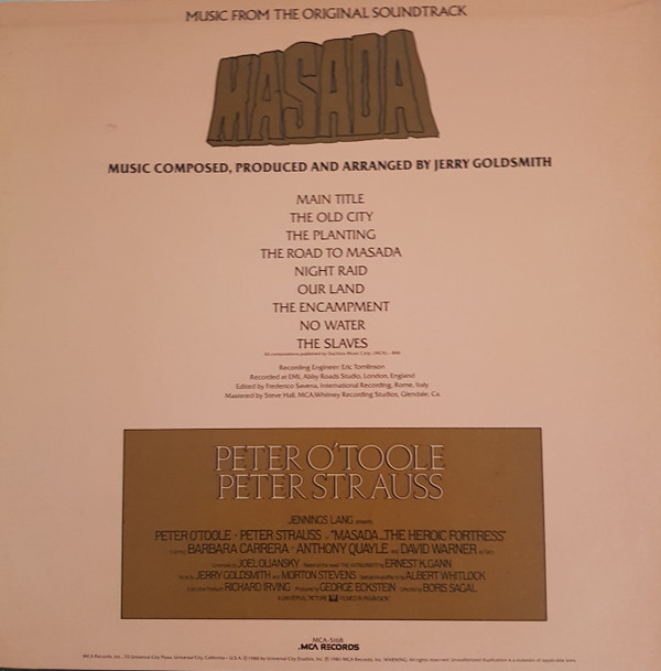 baixar álbum Jerry Goldsmith - Masada