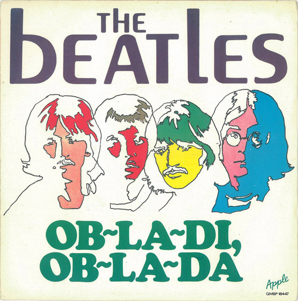 45/G VINILE BEATLES OBLADI OBLADA  Mercatino dell'Usato Roma somalia