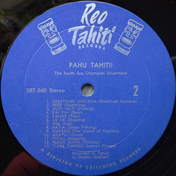 Various - Pahu Tahiti! Authentic Drums Of The South Seas | Reo Tahiti Records (SRT-560) - 4