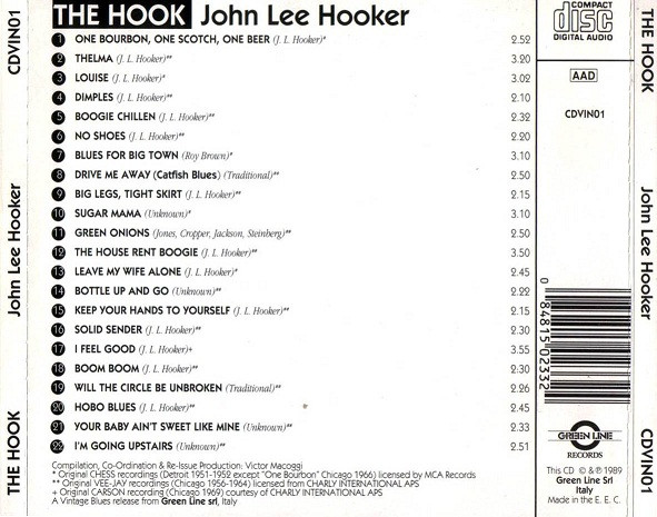 descargar álbum John Lee Hooker - The Hook