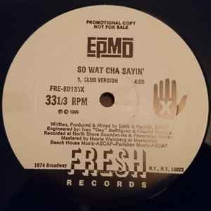 EPMD So Wat Cha Sayin 1998 Vinyl Discogs