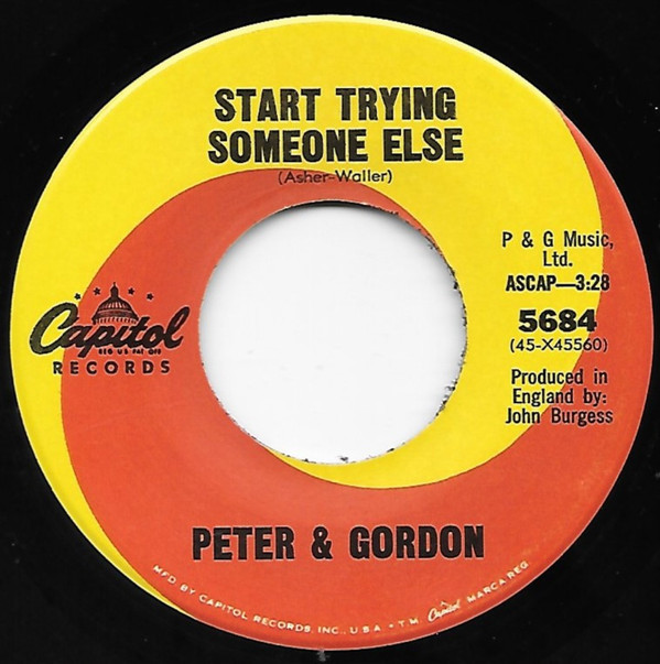 télécharger l'album Peter & Gordon - To Show I Love You Start Trying Someone Else