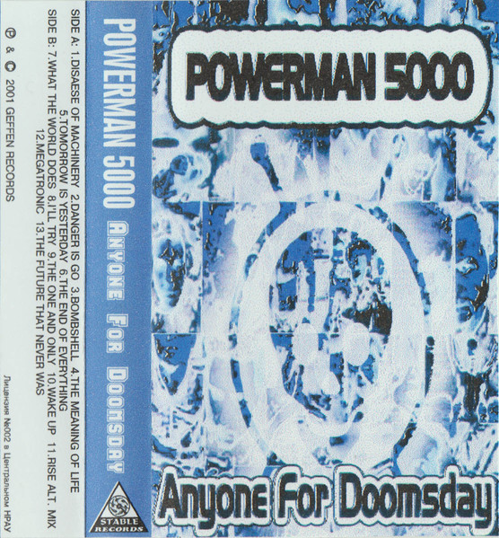 Powerman 5000 – Anyone For Doomsday? (2001, CD) - Discogs