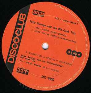 Fatty George - Fatty George And The Bill Grah Trio album cover