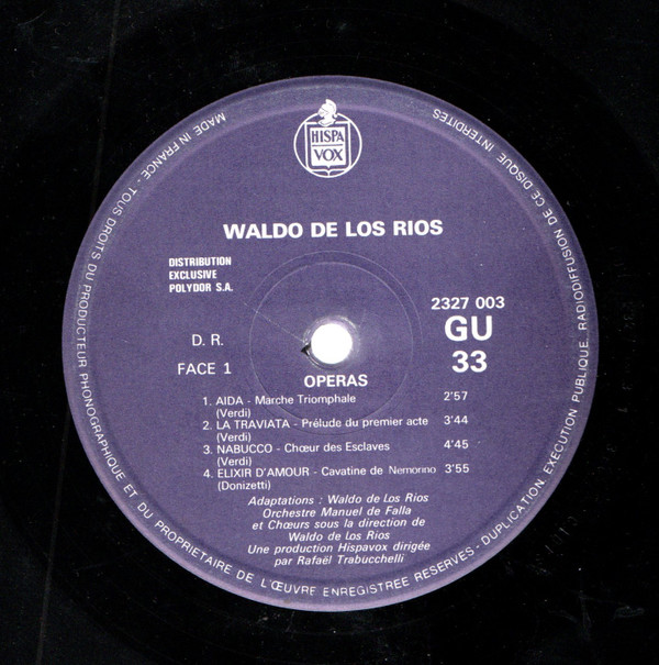 last ned album Waldo De Los Rios - Operas
