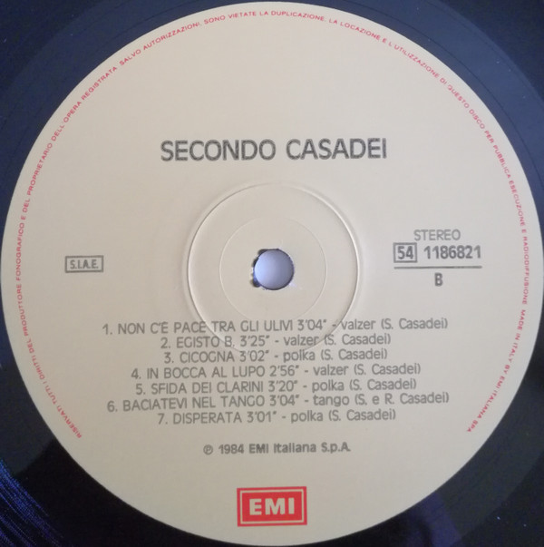 lataa albumi Secondo Casadei - Secondo Casadei