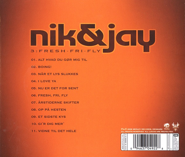 Nik & – Fresh•Fri•Fly (2006, CD) - Discogs
