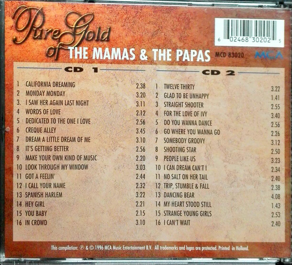 last ned album The Mamas & The Papas - Pure Gold Of