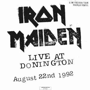 Iron Maiden - Live At Donington (August 22nd 1992) album cover