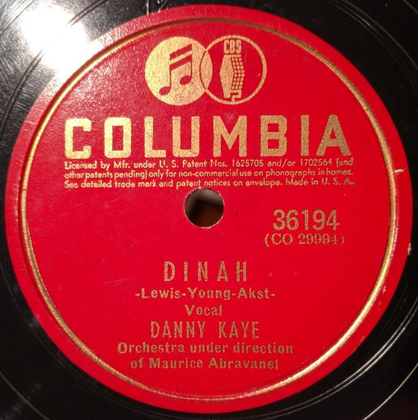last ned album Danny Kaye - Dinah Molly Malone