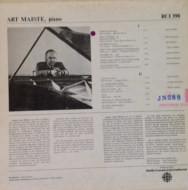 last ned album Download Art Maiste - Pianostyles album