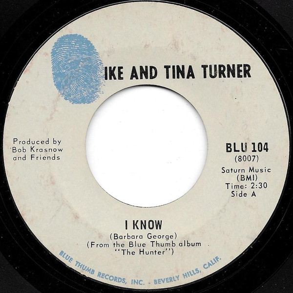 Ike And Tina Turner – I Know / Bold Soul Sister (1969, Vinyl