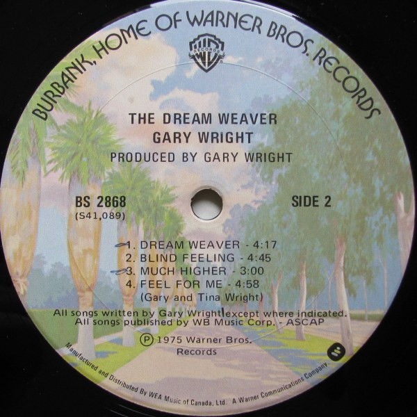 Gary Wright - The Dream Weaver | Warner Bros. Records (BS 2868) - 4