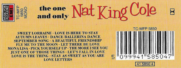 télécharger l'album Nat King Cole - The One And Only Nat King Cole