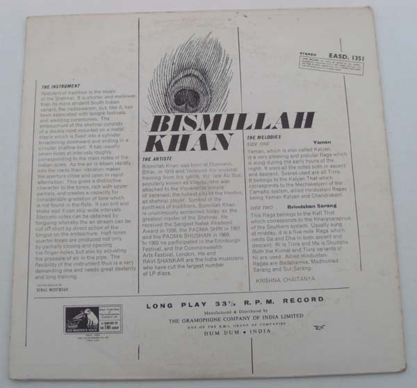 descargar álbum Bismillah Khan - Yaman Brindaban Sarang