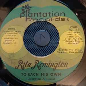 Rita Remington - To Each His Own album cover