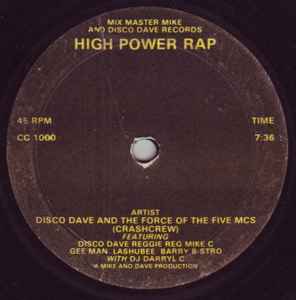 Disco Dave And The Force Of The 5 MCs, Crashcrew – High Power Rap