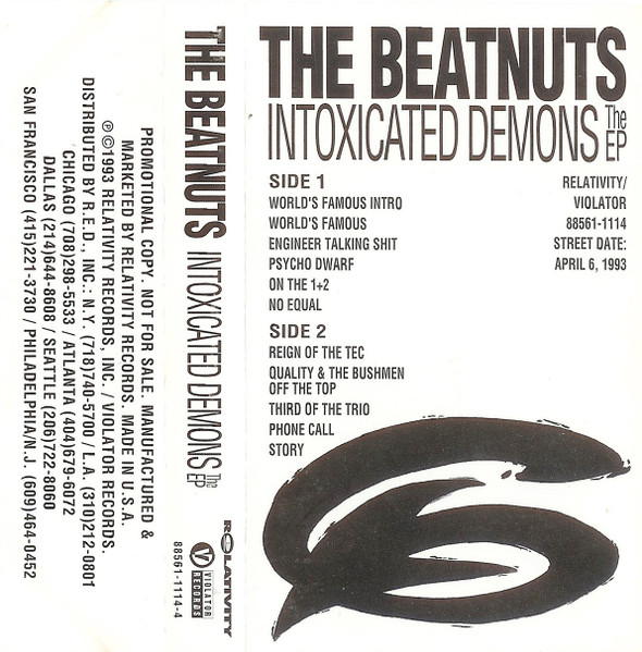 The Beatnuts – Intoxicated Demons The EP (1993, Vinyl) - Discogs