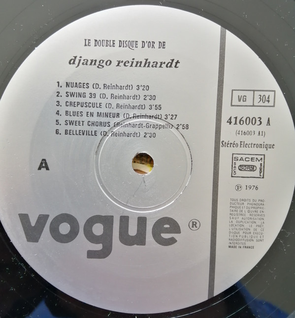 ladda ner album Django Reinhardt - Le Double Disque DOr De Django Reinhardt