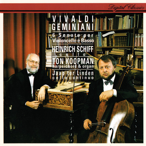 baixar álbum Antonio Vivaldi, Francesco Geminiani, Heinrich Schiff, Ton Koopman - 6 Sonate Per Violincello E Basso