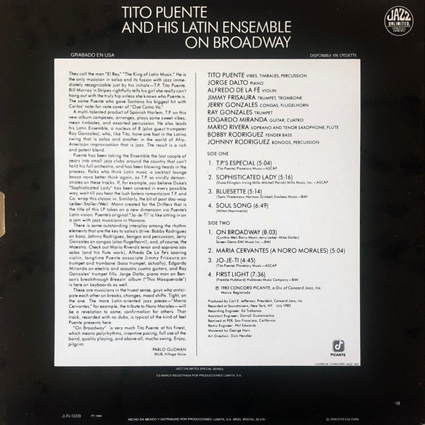 télécharger l'album Tito Puente - El Rey Del Jazz Latino