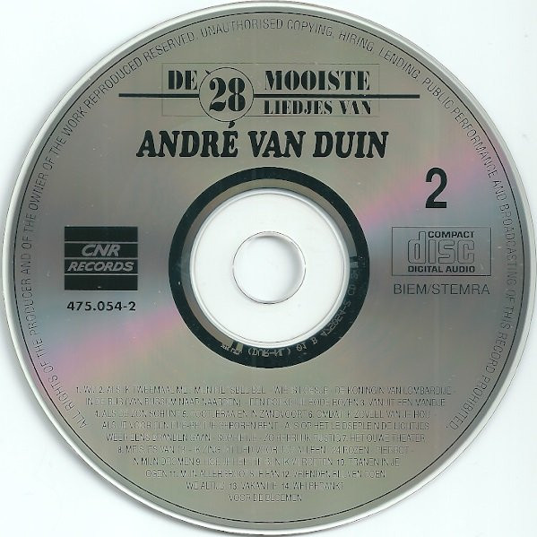 ladda ner album André van Duin - De 28 Mooiste Liedjes Van André Van Duin