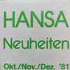 Various - Hansa Neuheiten Okt./Nov./Dez. '81