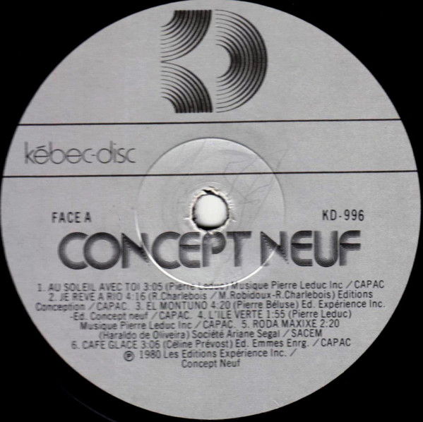 Concept Neuf - Concept Neuf | Kébec-Disc (KD 996) - 3