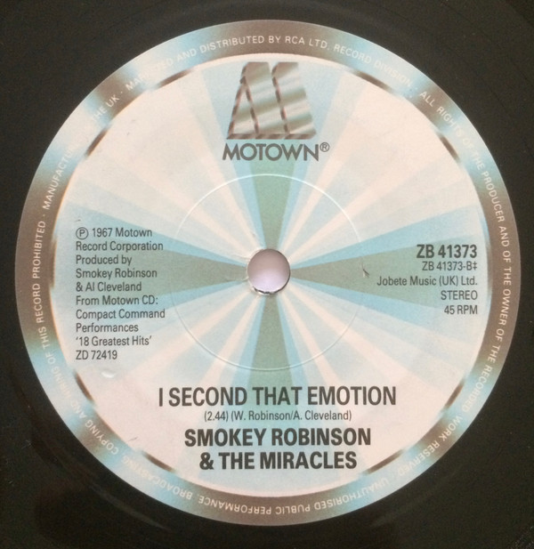 baixar álbum Smokey Robinson & The Miracles - The Tracks Of My Tears I Second That Emotion