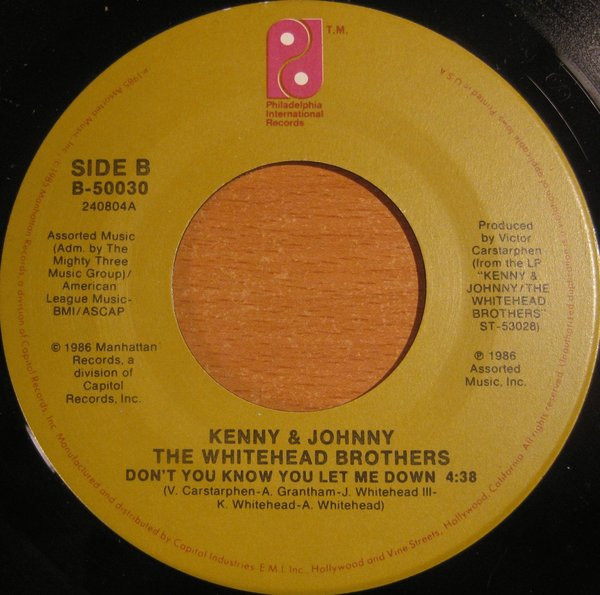 last ned album Kenny & Johnny The Whitehead Brothers - I Jumped Out Of My Skin
