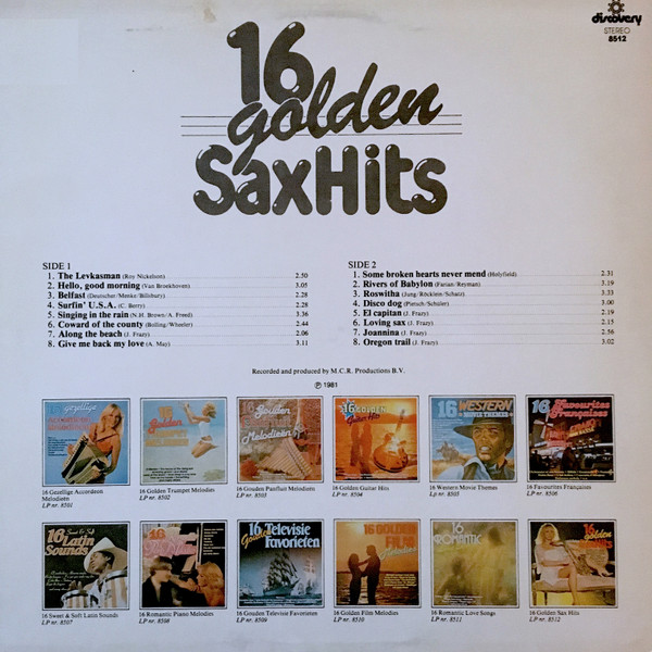 descargar álbum Unknown Artist - 16 Golden Sax Hits