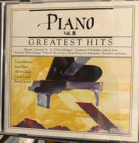 Greatest Hits, The Piano, Vol. 3 (1989, CD) - Discogs