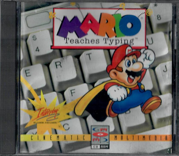 Mario Teaches Typing 2 Instructional Nintendo RARE OOP PC 1996 No Box  CD-Rom