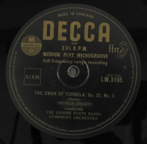 descargar álbum Thomas Jensen Conducting The Danish State Radio Symphony Orchestra - The Swan Of Tuonela Lemminkäinens Return