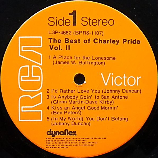 Charley Pride - The Best Of Charley Pride Vol. II | RCA Victor (LSP-4682) - 3