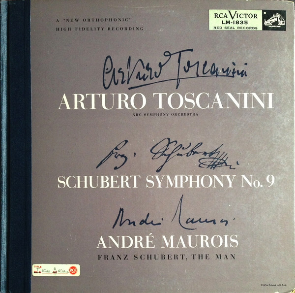 Schubert / Arturo Toscanini, NBC Symphony Orchestra – Symphony No 